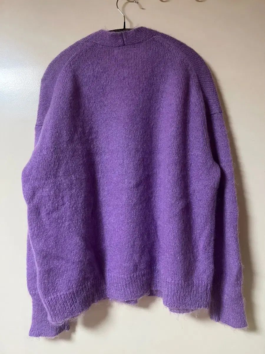 オーラリー モヘア カーディガン パープル