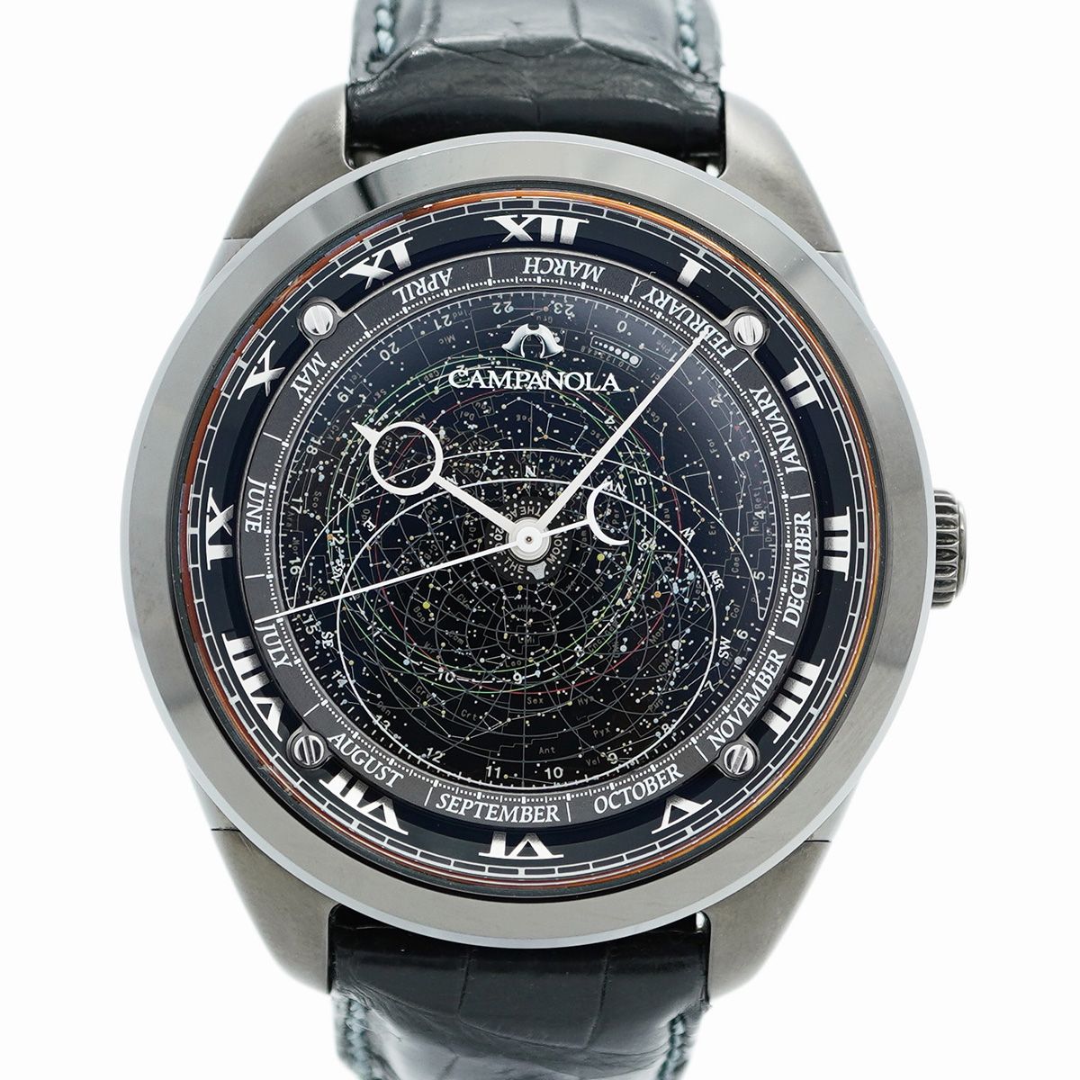 5wwo0080 シチズン カンパノーラ 4398-T023410 黒文字盤 腕時計 メンズ