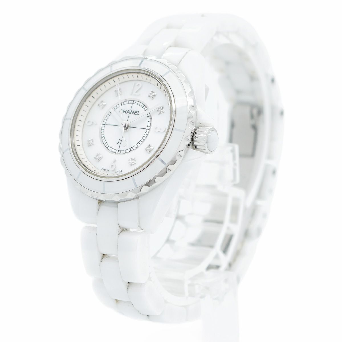  5 wwo 0082 シャネル J 12 H 2570 白文字盤 腕時計 レディース その他 時計