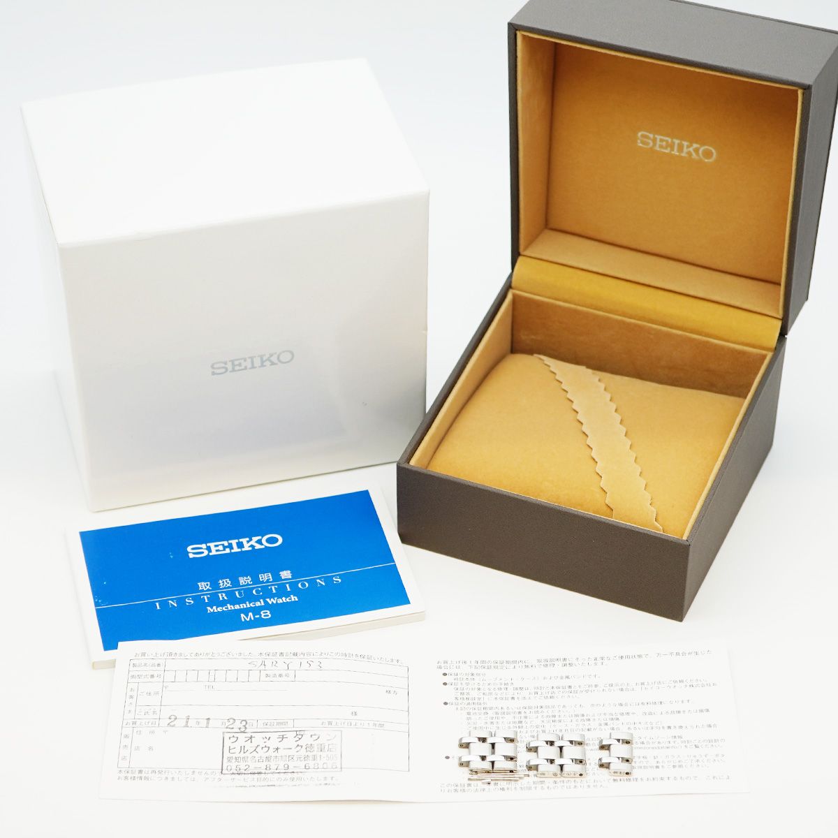 5 wwo 0086 セイコー プレサージュ 4 R 39 00 W 0 SARY 153 白文字盤 腕時計 メンズ