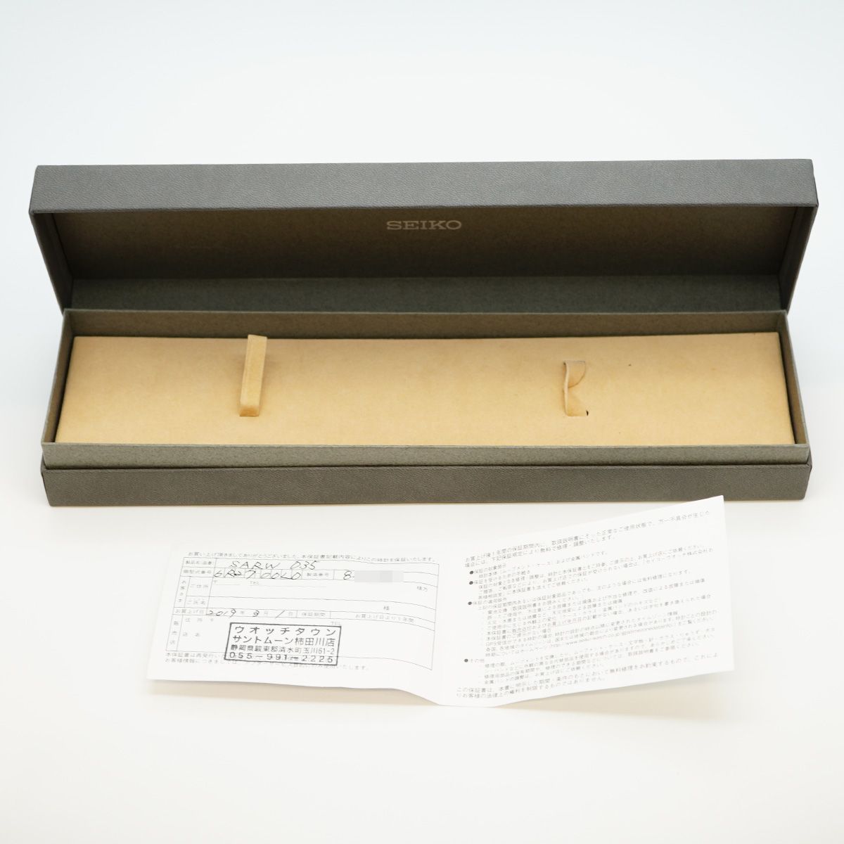 5wwo0091 セイコー プレサージュ 6R27-00L0 SARW035 白文字盤 腕時計 メンズ