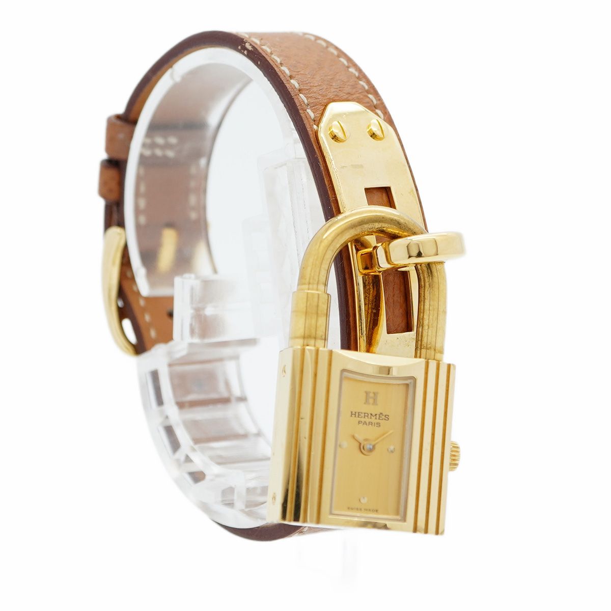  5 wwo 0094 エルメス ケリーウォッチ ゴールド文字盤 腕時計 レディース その他 時計