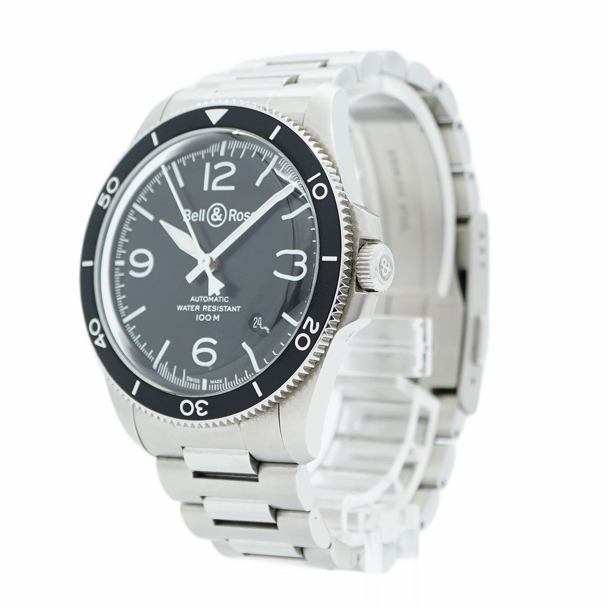 5wwo0099 ベル-ロス BR V2-92 BRV2-92-S 黒文字盤 腕時計 メンズ