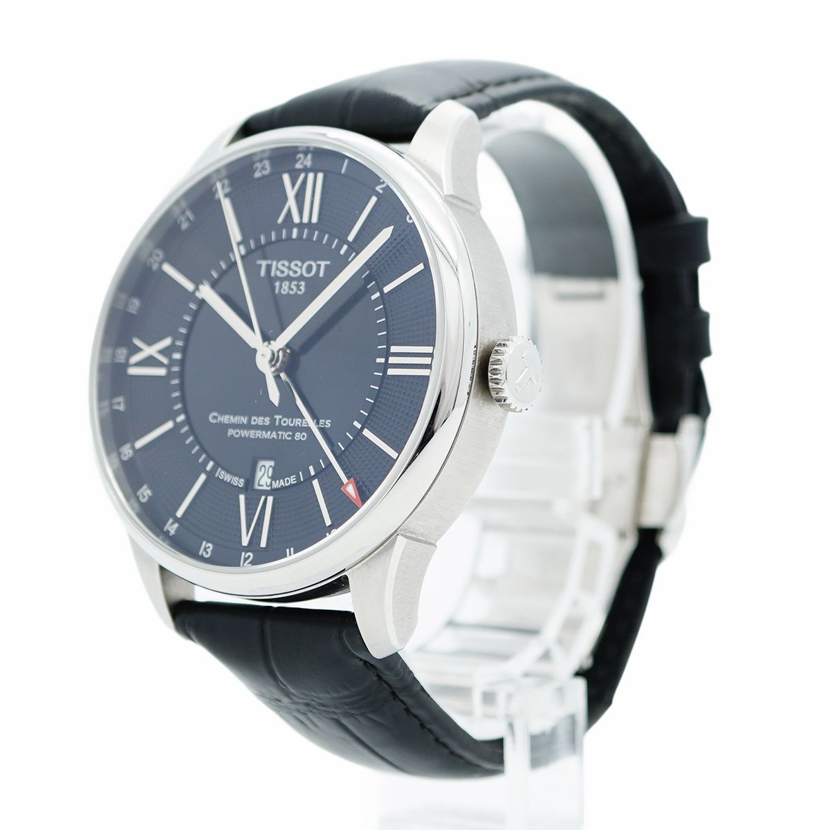 5wwo0105 ティソ シュマン デ トゥレル オートマティック T099.407.16.058.00 黒文字盤 腕時計 メンズ