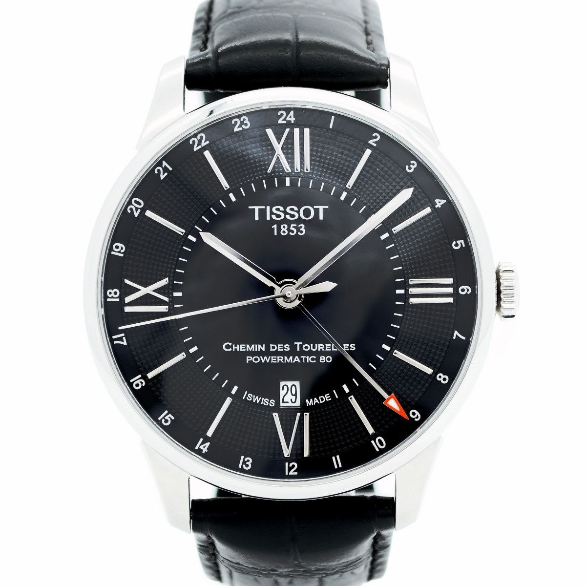 5wwo0105 ティソ シュマン デ トゥレル オートマティック T099.407.16.058.00 黒文字盤 腕時計 メンズ