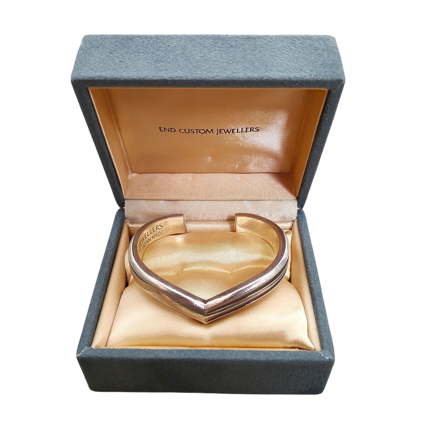 END エンド ASYMMETRY SERGENT BANGLE アシンメトリー バングル シルバー メンズ