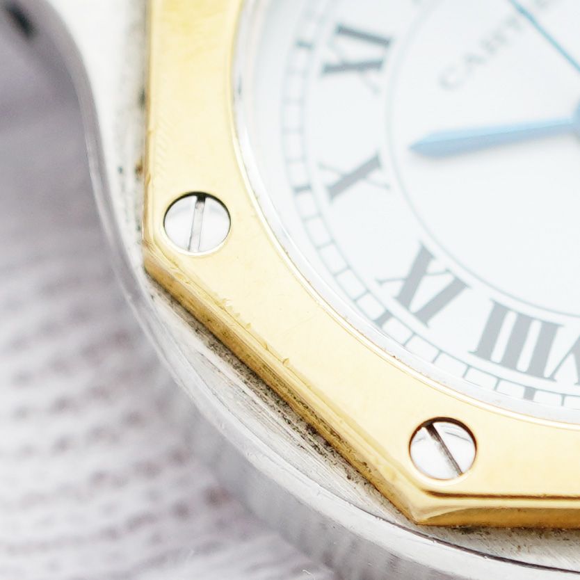 サントス 白文字盤