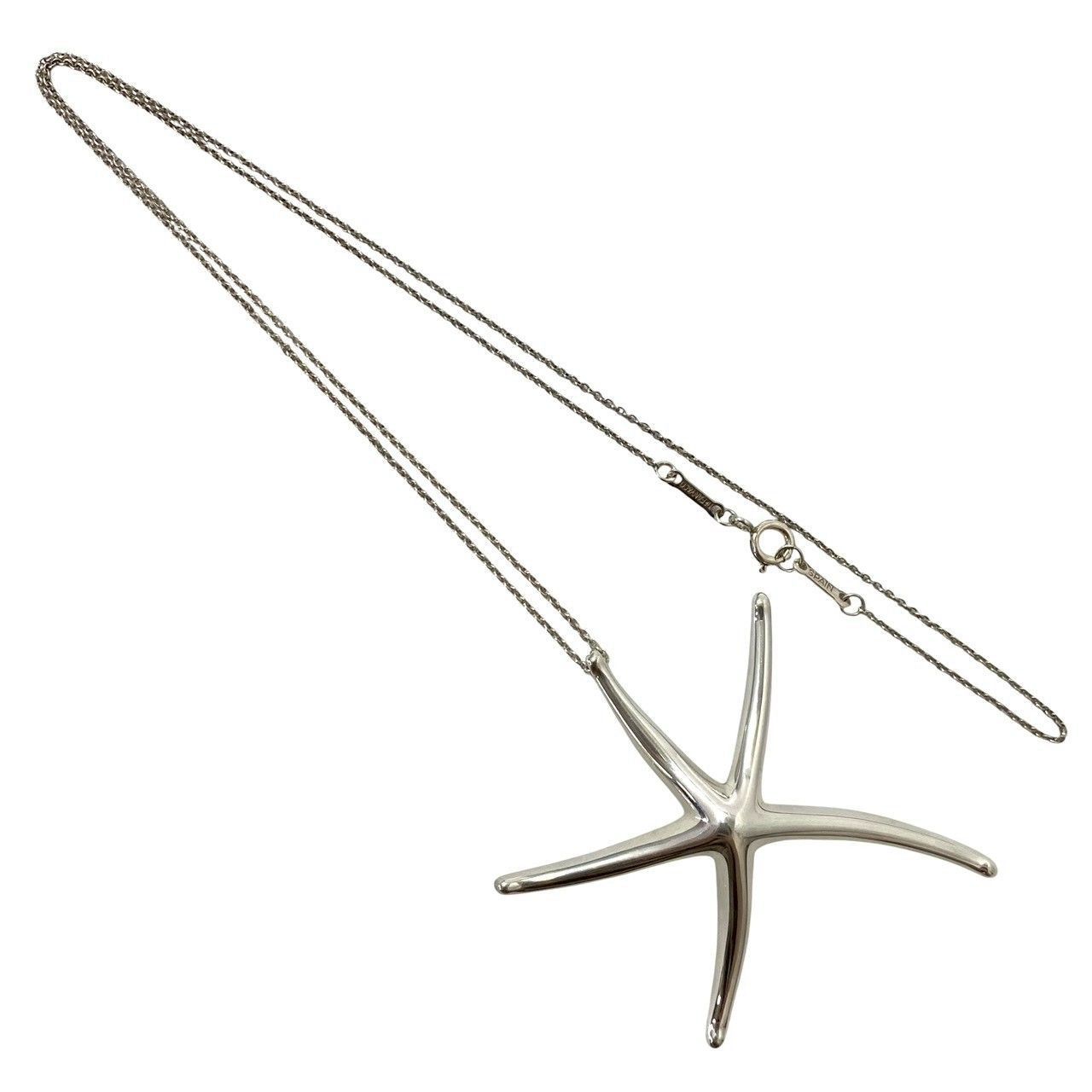 SU TIFFANY-Co. スターフィッシュ ネックレス SILVER スターリングシルバー 総重量約5.8 g ヒトデ ペンダント ティファニー SU-513
