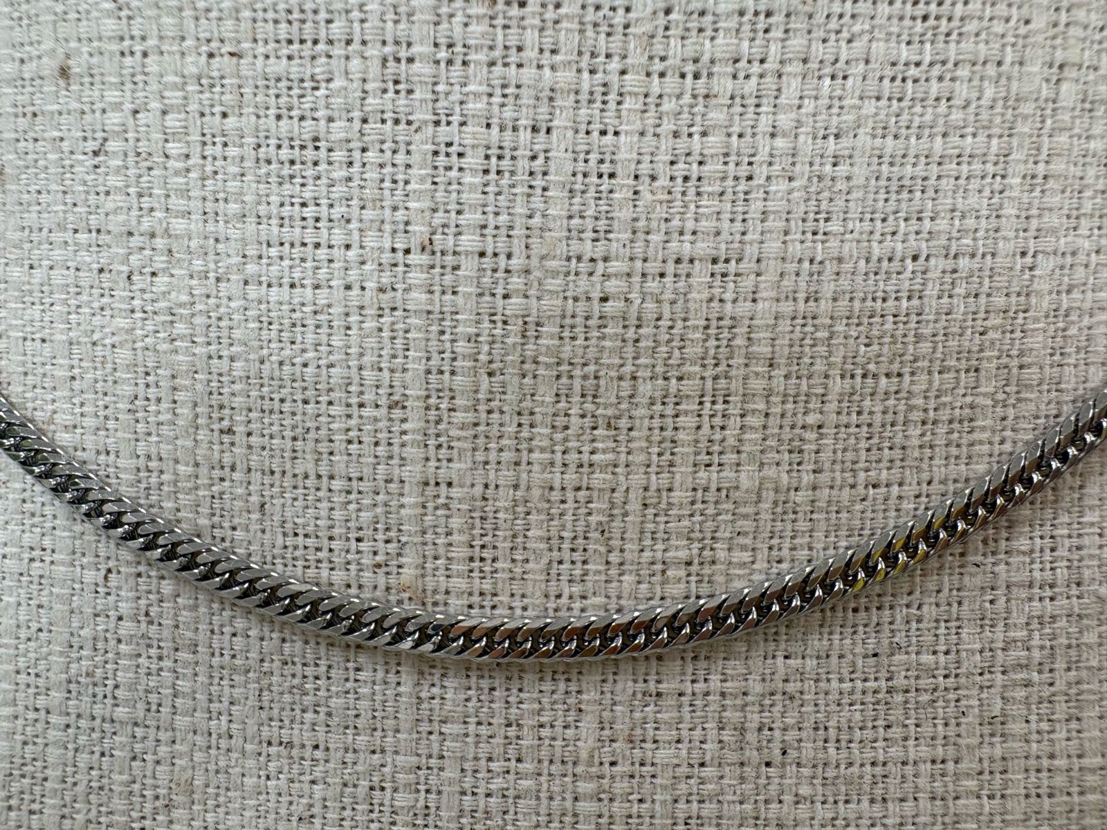 ノンブランドジュエリー 6面ダブル喜平ネックレス Pt850 プラチナ850 ネックレス