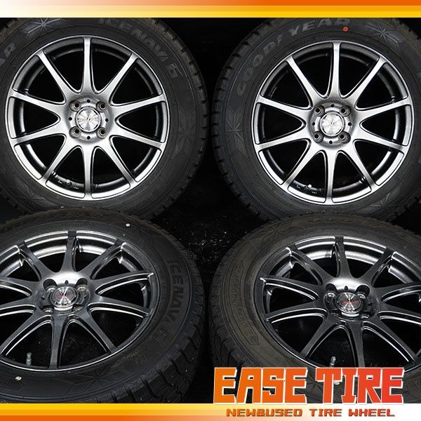 20年製 バリ山 グッドイヤー アイスナビ6 ロクサーニスポーツ 195 65 R 16 6 J 42 100 4 H 4本 スタッドレス ライズ ロッキー