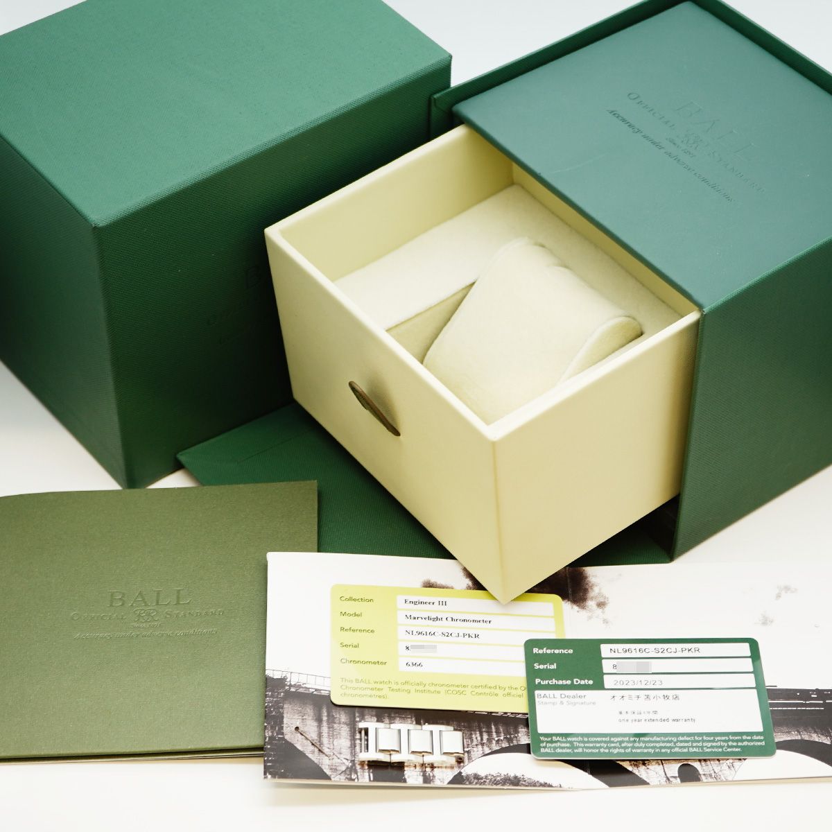 5 wwo 0127 BALL マーベライト クロノメーター 36 NL 9616 C-S 2 CJ-PKR ピンク文字盤 腕時計 メンズ レディース ユニセックス