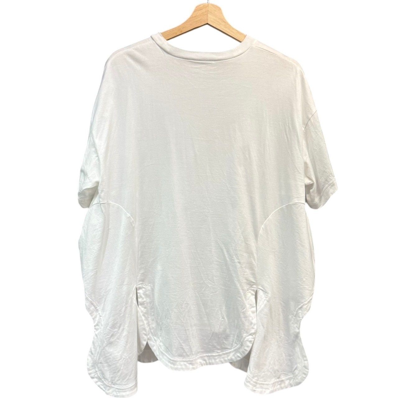 ENFOLD エンフォルド 25AW CURVE-SILHOUETTE T-SHIRT カーブシルエットTシャツ 300IA580-2571 38 ホワイト 15018