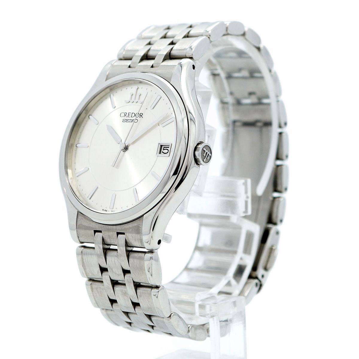  5 wwo 0155 セイコー クレドール 8 J 86 7 A 00 GCAZ 009 シルバー文字盤 腕時計 メンズ その他 時計