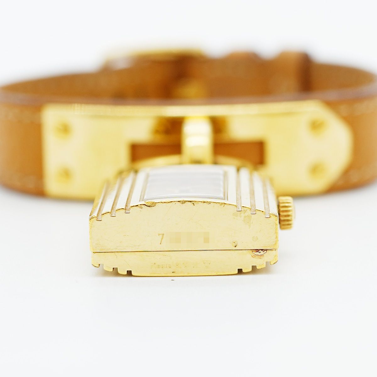 エルメス　ケリーウォッチ 5wwo0156】エルメス ケリーウォッチ KE1201470 ゴールド文字盤【中古