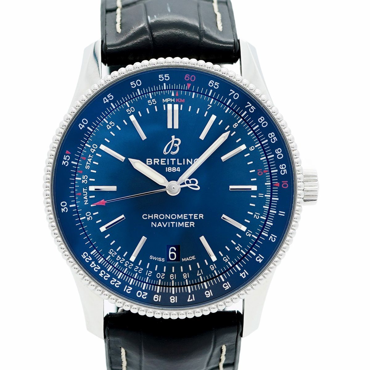 5wwo0170 ブライトリング ナビタイマー A17326 ネイビー文字盤 腕時計 メンズ