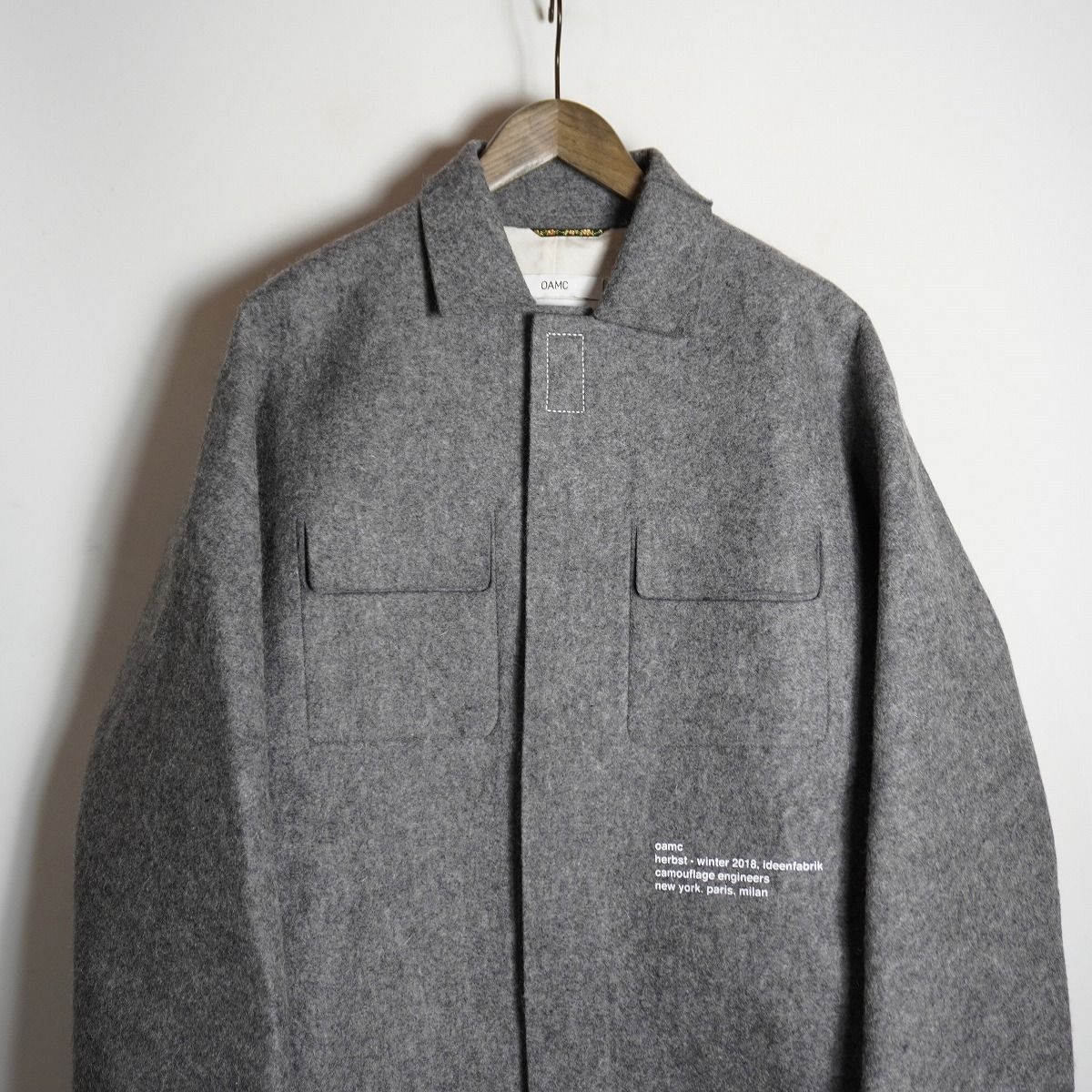 OAMC ウール シャツジャケット 18AW OAMC オーエーエムシー