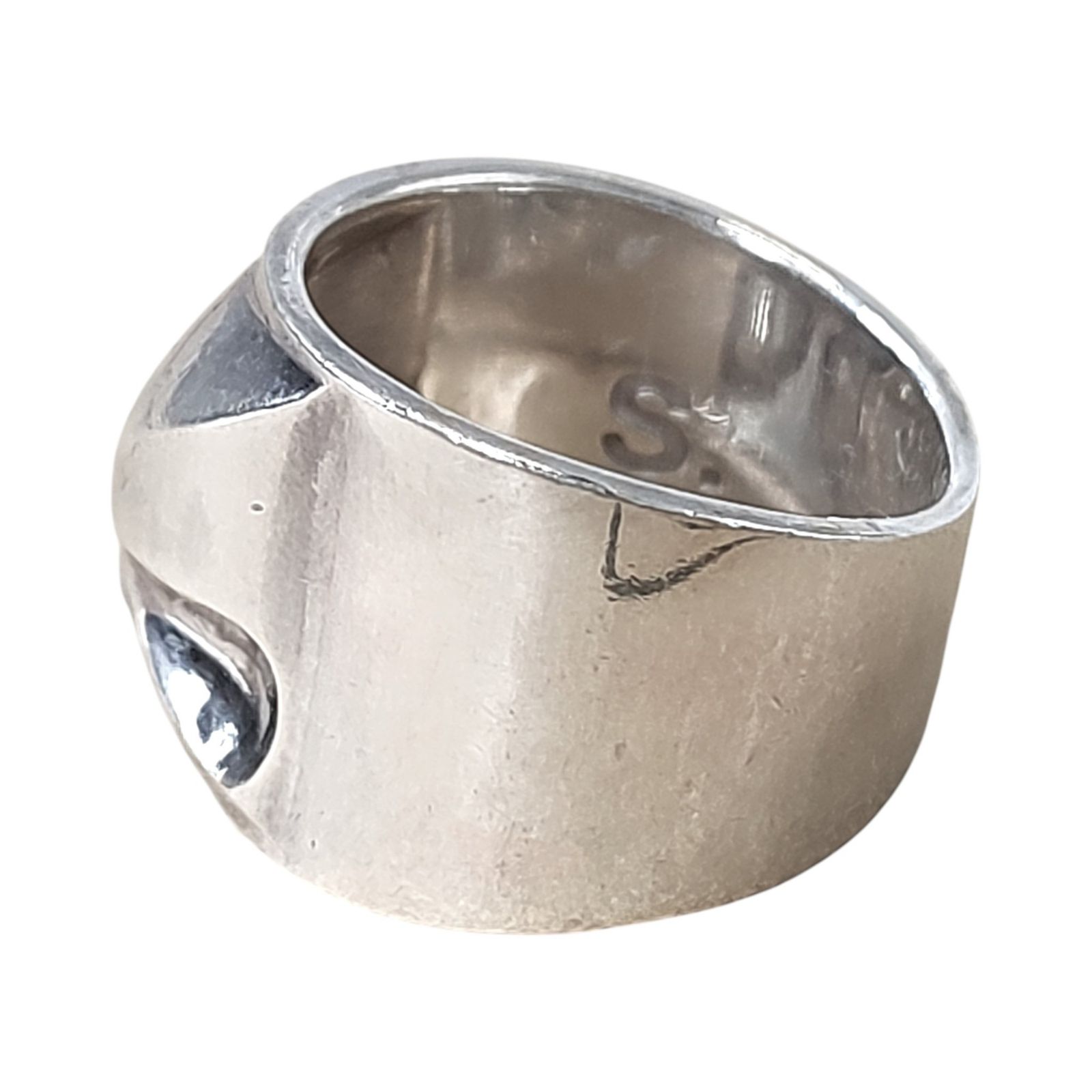 The SoloIst タカヒロミヤシタザソロイスト END skull ring スタッズ スカル リング sa 0059 bAW 18 シルバー 14号 メンズ