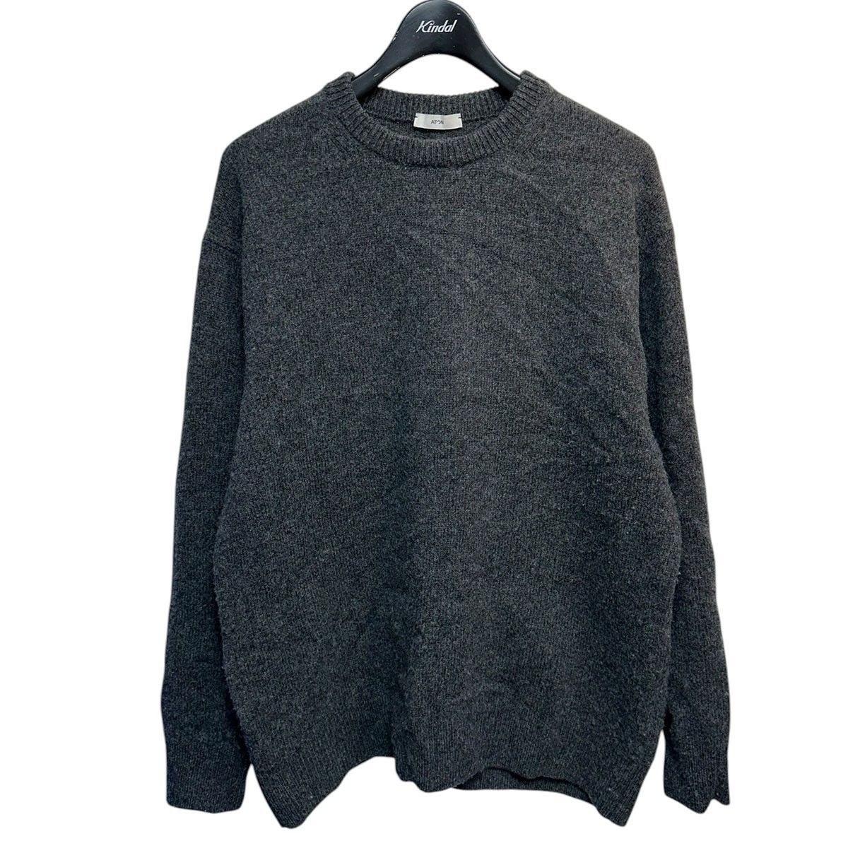 ATON THE TOKYO別注 COOMA LAMBS WOOL KNIT PO ウールニットプルオーバー KRAGSW6990 8071000164452