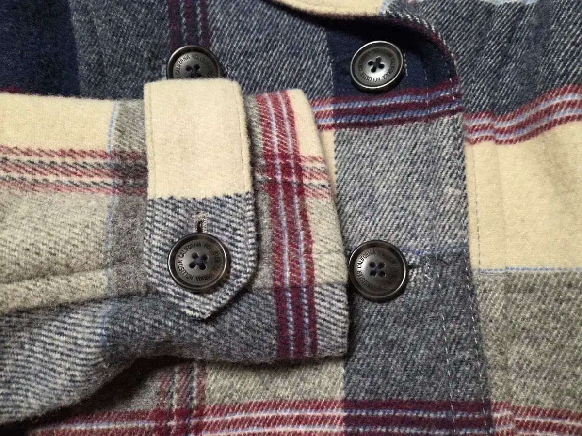 ホリスター 感のある ショート ウールコート 成人 サイズ44 または 15 16歳