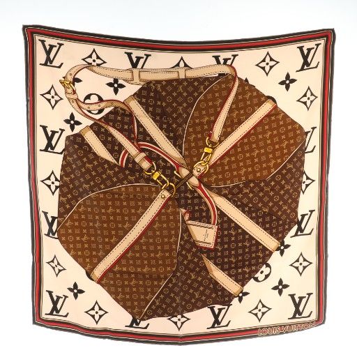 ルイヴィトン LOUIS VUITTON カレ キープ イット オール スカーフ 絹