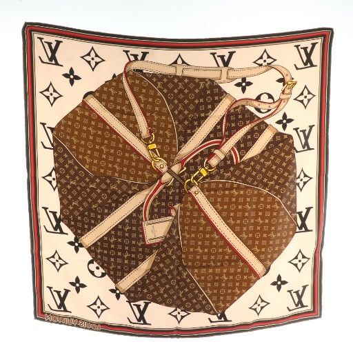 ルイヴィトン LOUIS VUITTON カレ キープ イット オール スカーフ 絹