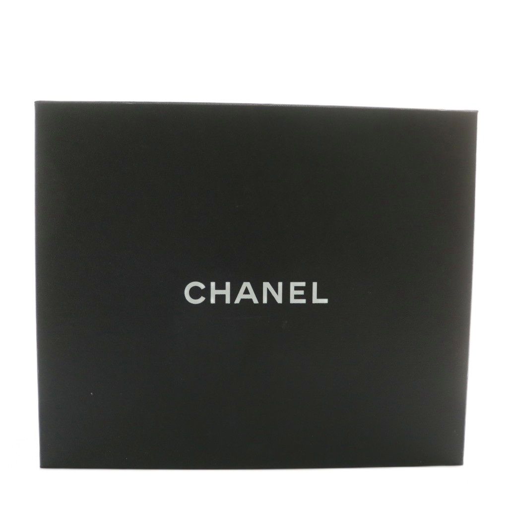  シャネル CHANEL ミュール サンダル レザー オープントゥ チャンキーヒール チェーン ココマーク ゴールド金具 36.5 23.5 cm 茶色 ブラウン 黒 ブラック G 32880 XZ GY 18 サンダル サンダル ミュール
