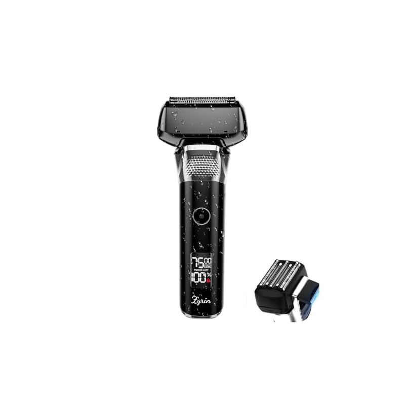 送料込】Zyrin 5枚刃 往復式 シェーバー メンズ ひげそり電動