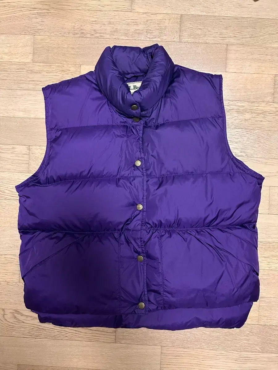 ヴィンテージ L.L.Bean エルエルビーン パファー ベスト グース ダウン パープル