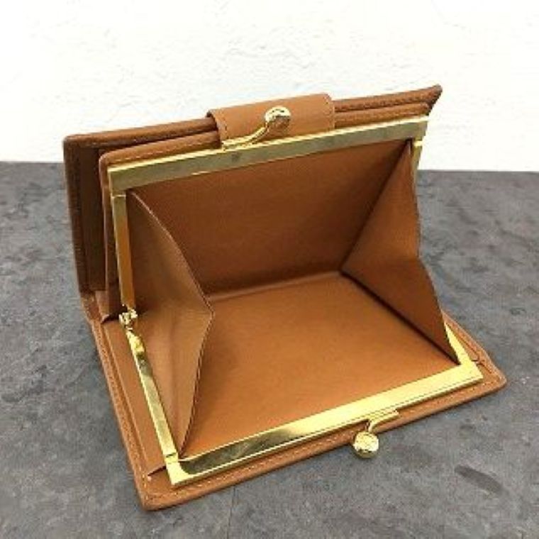  み CELINE コンパクトウォレット ブラウン マカダム柄 517 折り財布 小物