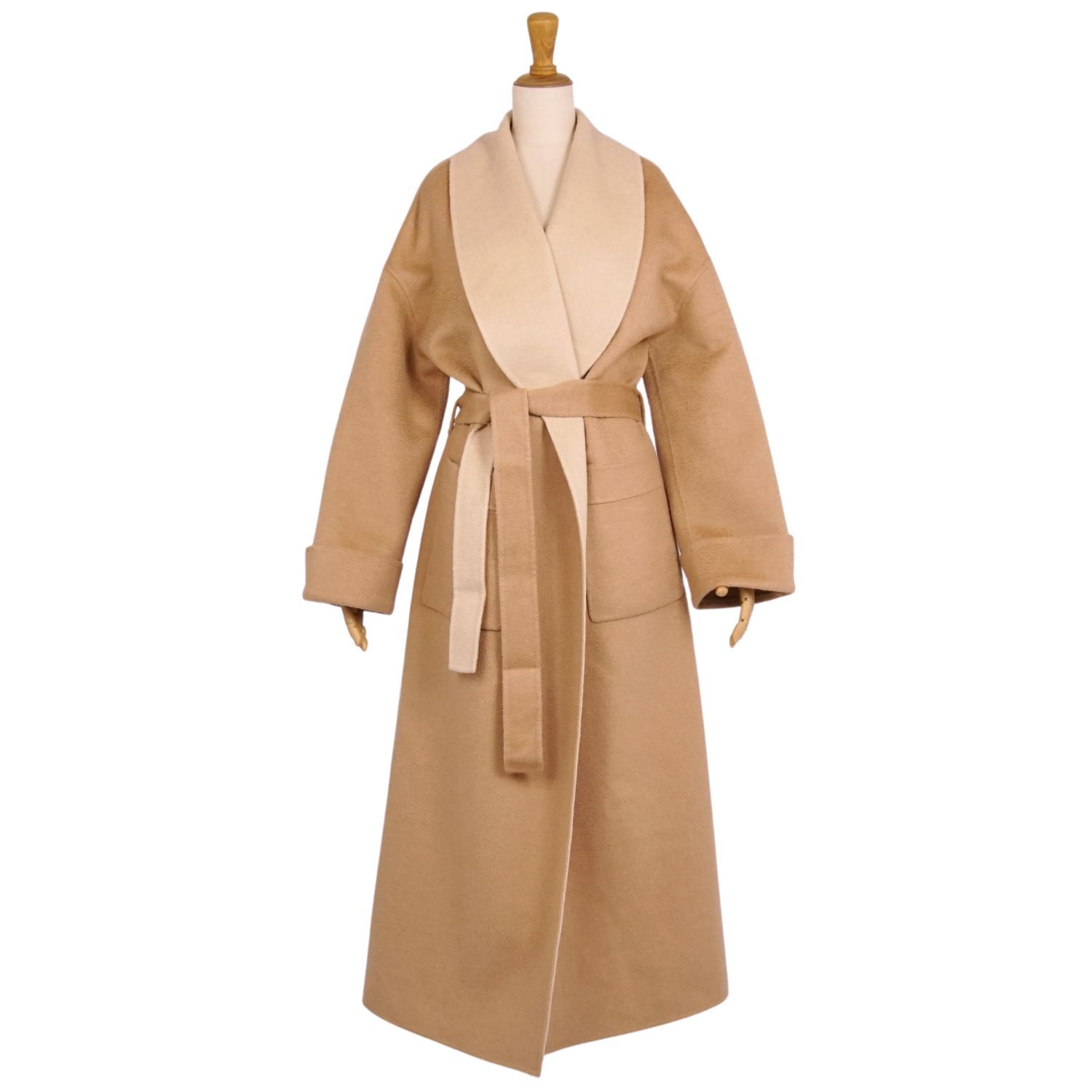 ロロピアーナ Loro Piana コート ベルト付き ロングコート ベ