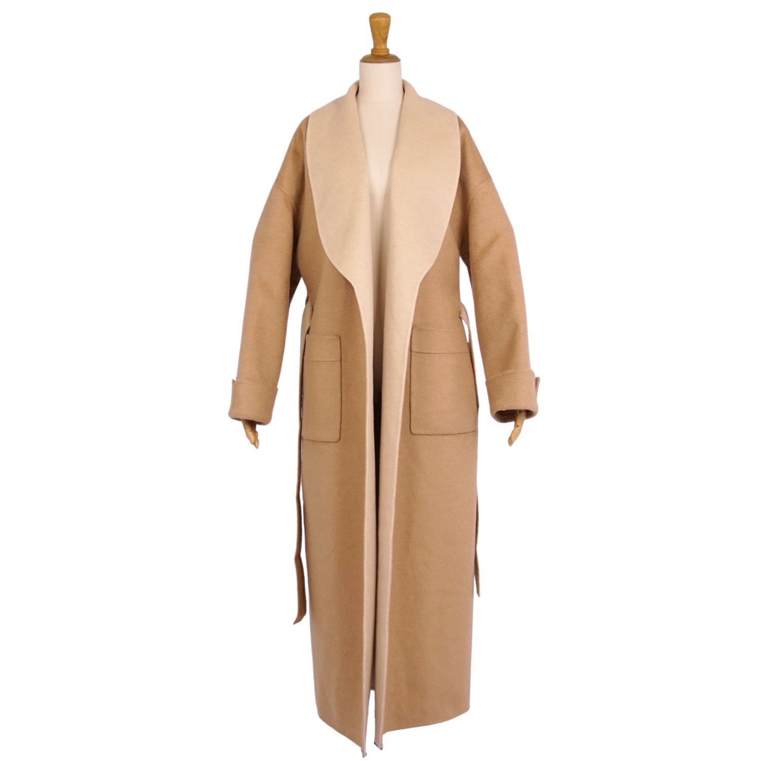 ロロピアーナ Loro Piana コート ベルト付き ロングコート ベ