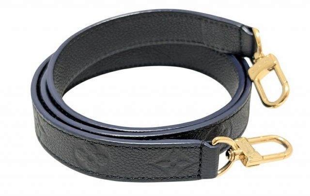 新品同様 ルイヴィトン ショルダーストラップ モノグラム アンプラント ネイビー 紺 レザー ストラップ バッグ用 LOUIS VUITTON ヴィトン 新品同様 ルイヴィトン ショルダーストラップ モノグラム アンプラント