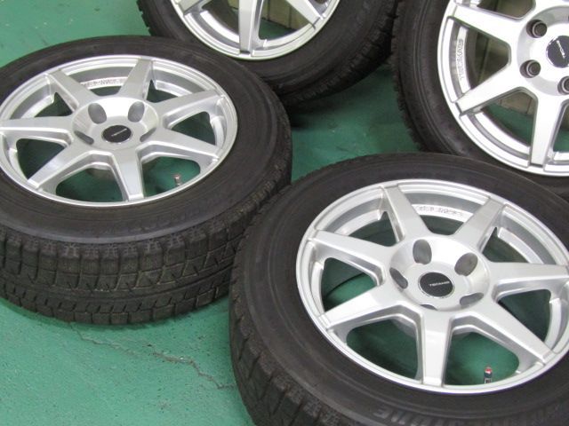  冬物発送 品 TECMAG テクマグ タイプ207 R 205 60 16 16インチ タイヤ ホイールセット