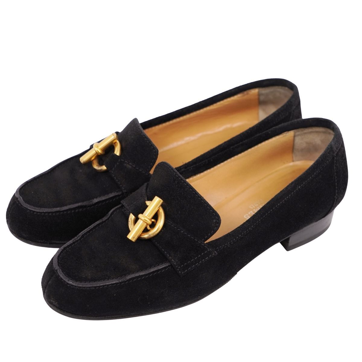 エルメス HERMES ローファー モカシン シェーヌダンクル金具 グレナ