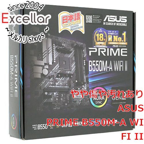 bn 16 AS MicroATXマザーボード PRIME B550M-A WIFI II SocketAM4 元箱あり WWW_SMP1DAWEKUDUS_SCH_ID
