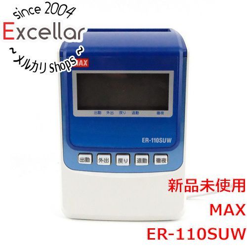bn 1 マックス 電子タイムレコーダー 電波時計付き ER 110 SUW