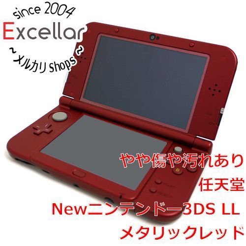 bn 17 任天堂 Newニンテンドー3DS LL メタリックレッド 本体のみ 本体いたみ