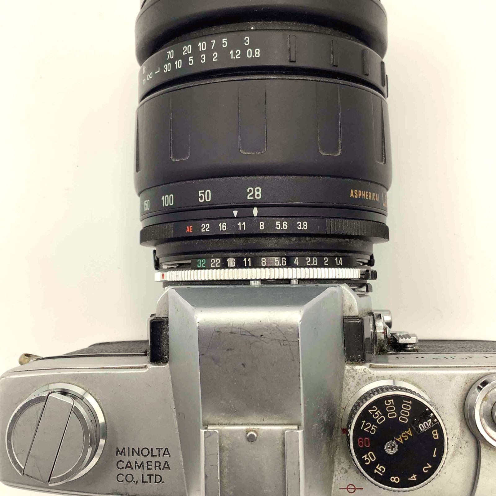 MINOLTA ミノルタ SR-T101 一眼レフカメラ タムロンレンズ付 - メルカリ