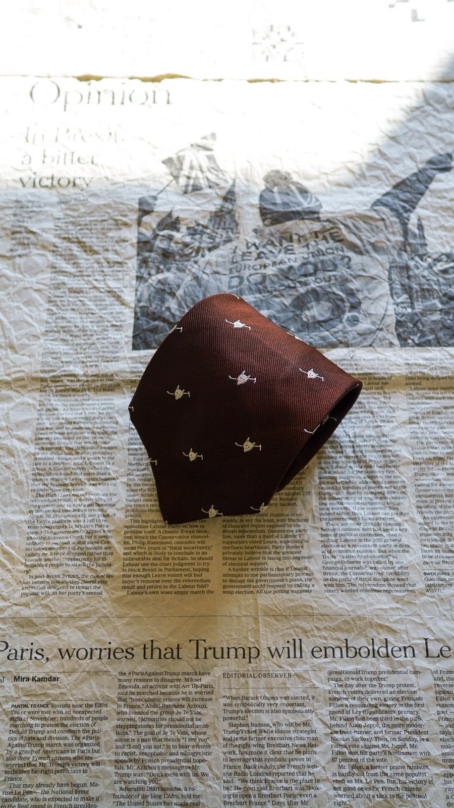 1960s BROOKS BROTHERS ブルックスブラザーズ ウルフ - ゴルフクラブ柄 ネクタイ 黒タグ ヴィンテージ