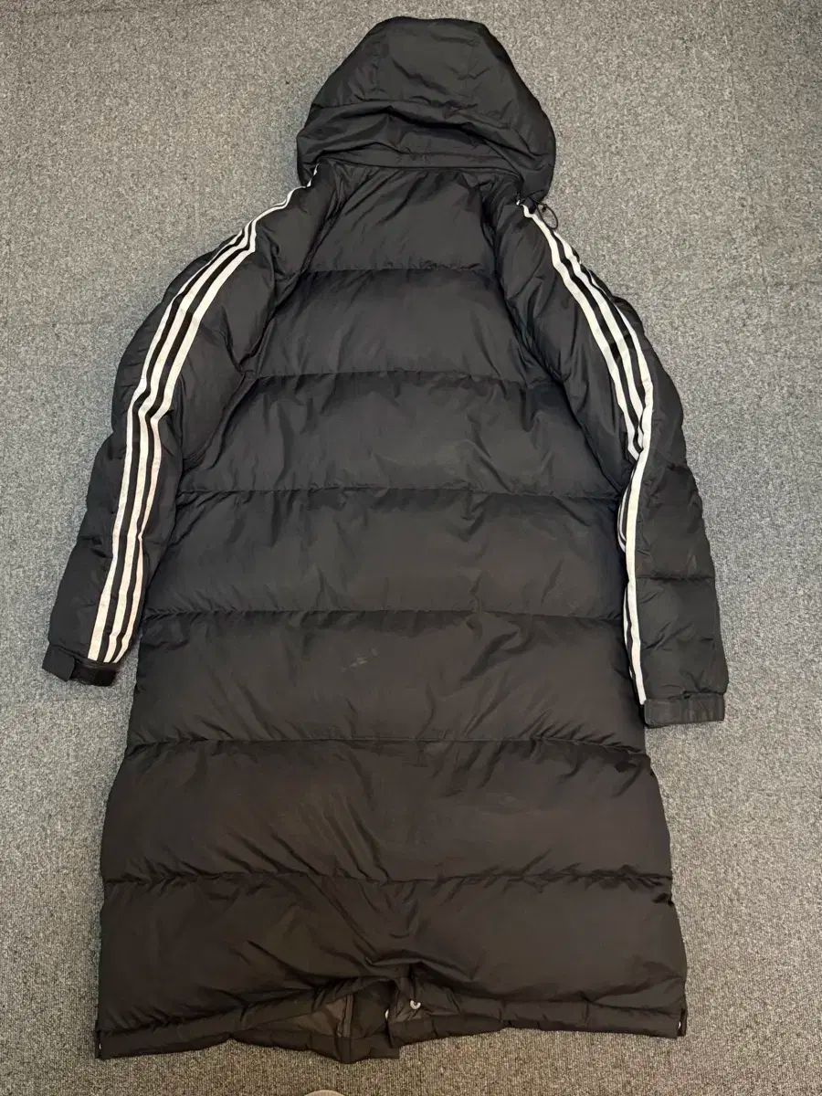 アディダス ダウンジャケット ロング丈 2XL ブラック