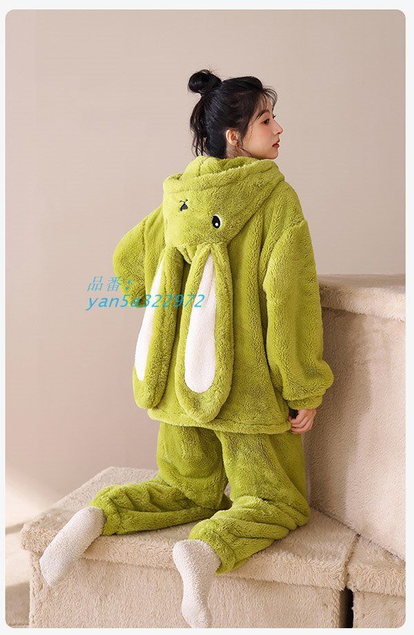  ルームウェア もこもこ 動物 レディース ウサギ耳 着る毛布 冬 長袖 yan 5 a 322972 ルームウェア ルームウェア パジャマ