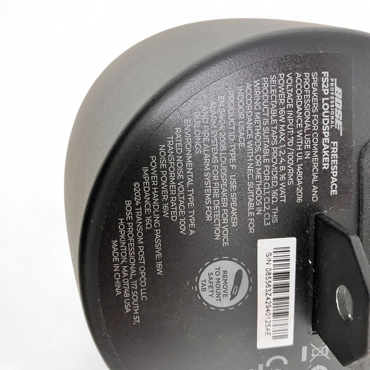 Bose 天吊りスピーカー ブラック BOSE FREESPACE FS2P PAIR BLK 天井吊り下げ型スピーカー ブラック