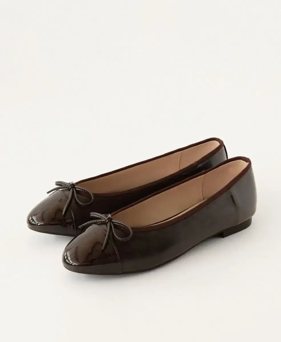 シエ ベラ リボン フラット チョコレート 235