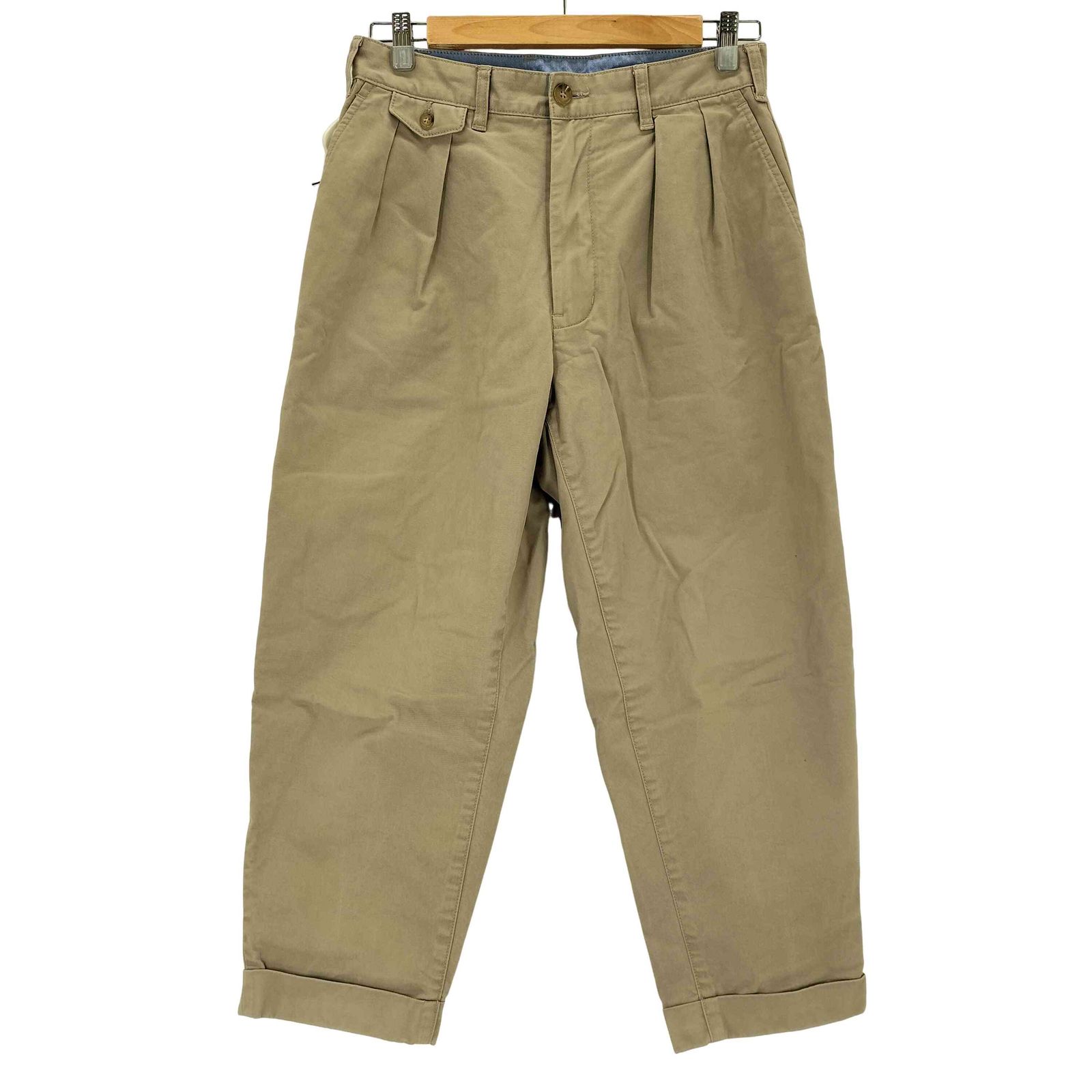 ビームスプラス BEAMS 2 Pleats Tapered Twill チノパンツ メンズ JPN S