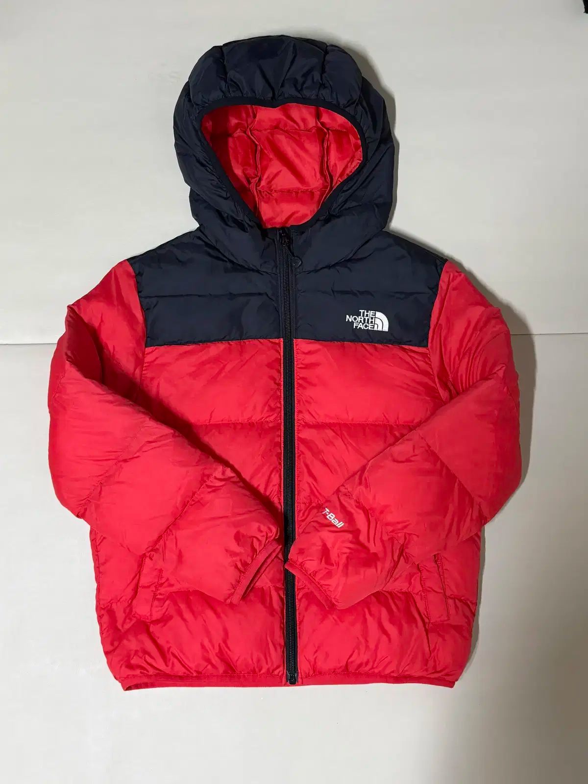  ノースフェイス キッズ ブラックレッド ダウン 140 その他 ジャケット ブルゾン