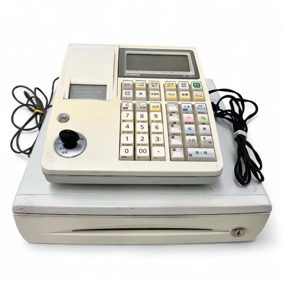 Casio TE-340 NL-300 電子 レジスター カシオ 中古 Z10302931 - メルカリ