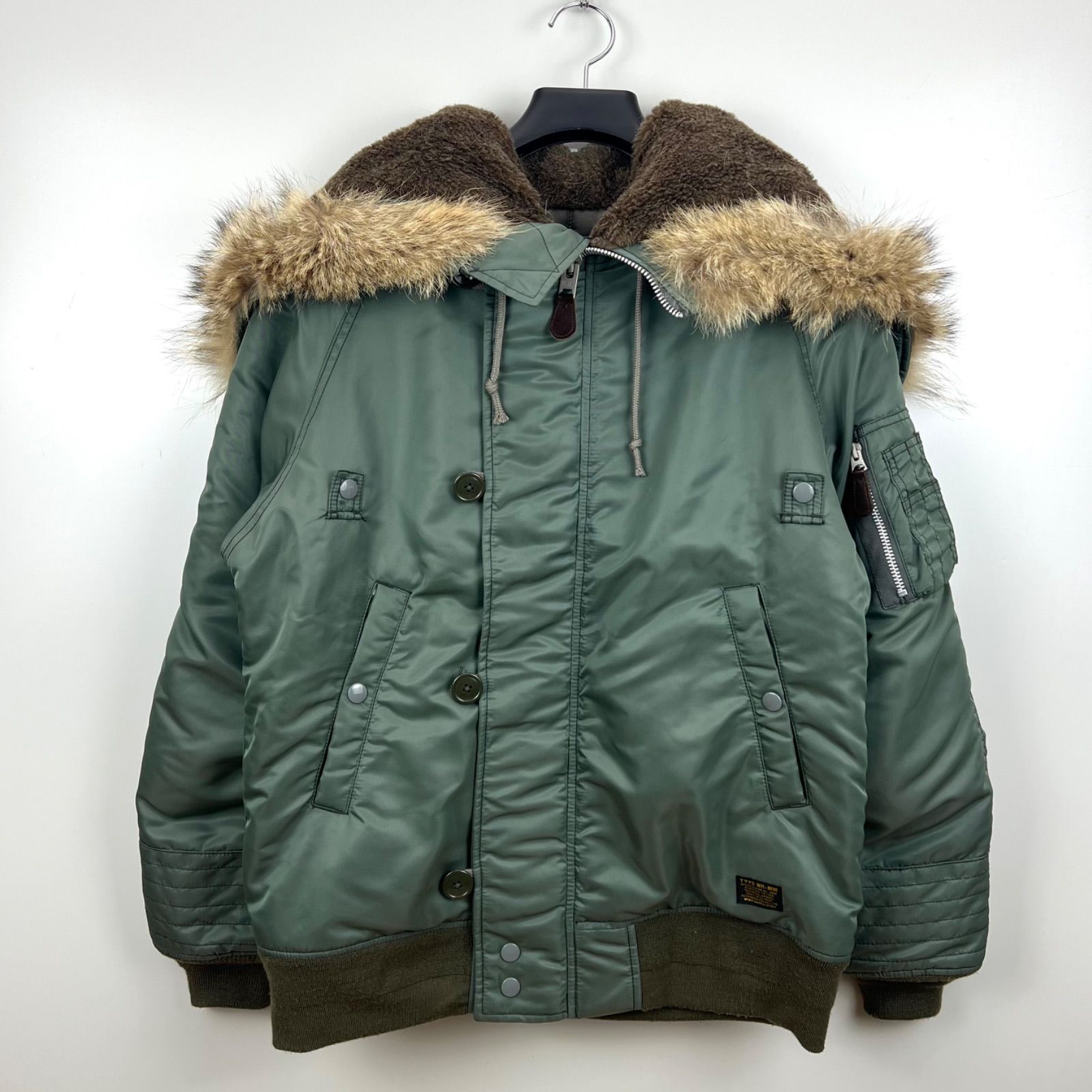 NEIGHBORHOOD 17aw N-2D fur flight jacket M N-JKT ネイバーフッド