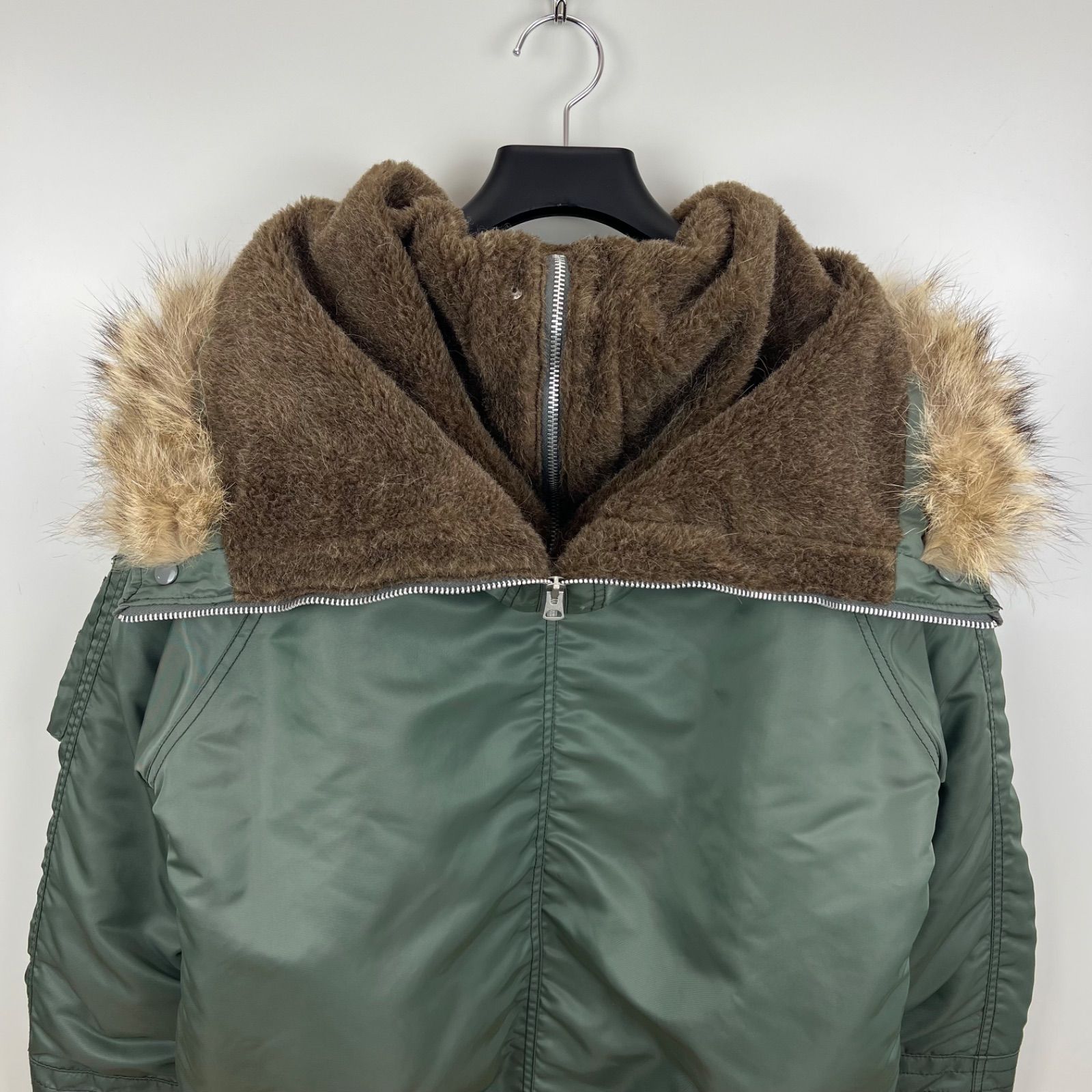 NEIGHBORHOOD 17aw N-2D fur flight jacket M N-JKT ネイバーフッド