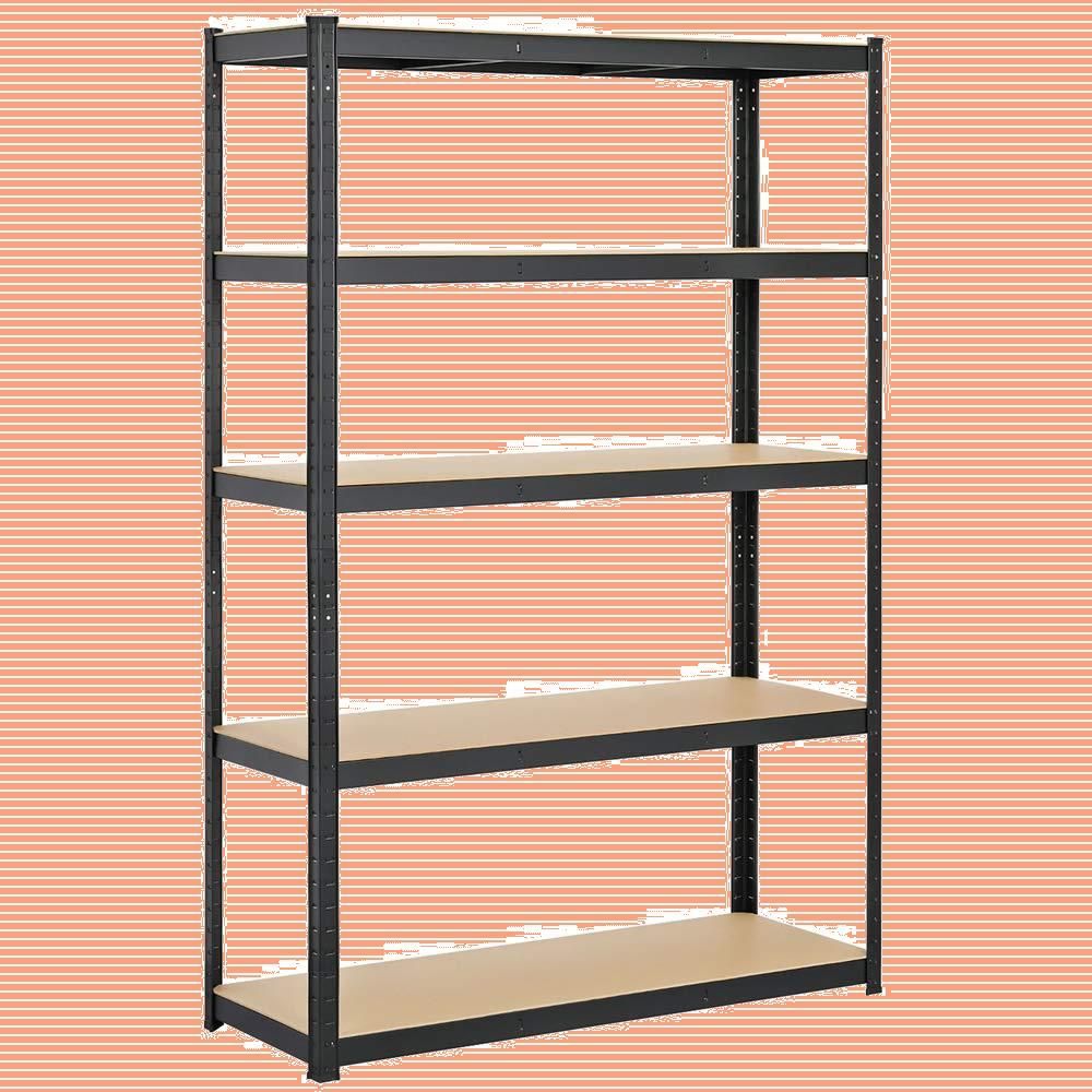 【人気商品】ステンレスラック 高さ調節可 収納ラック 防サビ加工 収納棚 ネジなし 5段 組立簡単 メタルラック 120×45×180cm オープンシェルフ 耐荷重175kg/段 キッチン 幅120 物置 スチールラック本体 倉庫 キッチンラック ガレージ Y