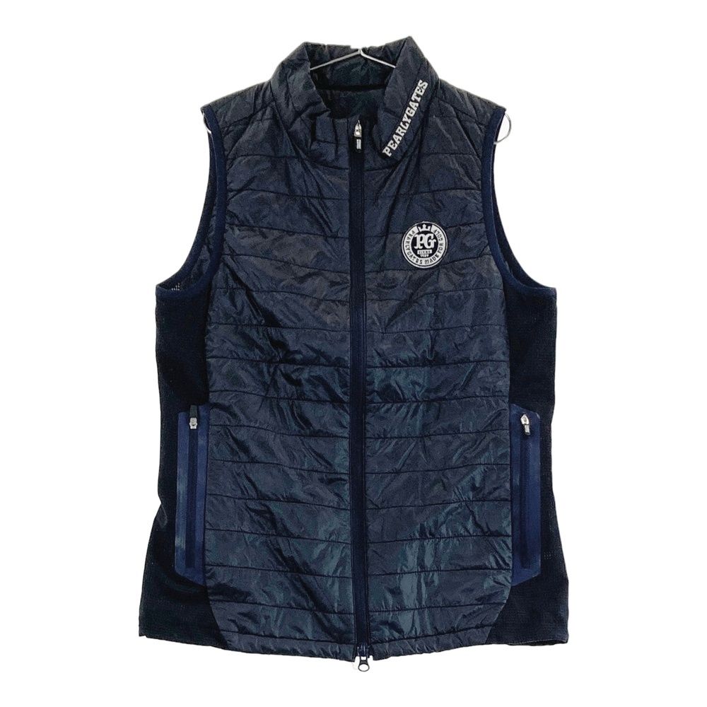 サイズ 0 PEARLY GATES パーリーゲイツ 中綿ベスト ネイビー系 240101462358 ゴルフウェア レディース ストスト